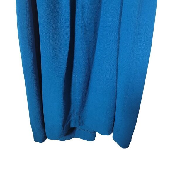 J Crew Women's Sheath Style Pebble Crepe Textured Dress Teal Blue Size 8 - Picture 15 of 15